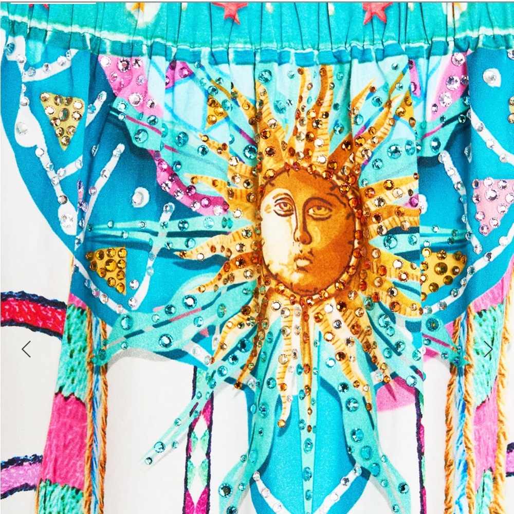 Camilla Multicolor Patterned Maxi Wide Strap Sund… - image 4